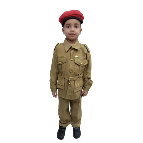 Image of BookMyCostume Security Guard Foreign Police Khaki Costume 