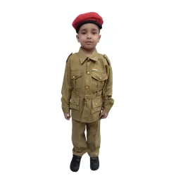 BookMyCostume Security Guard Foreign Police Khaki Costume