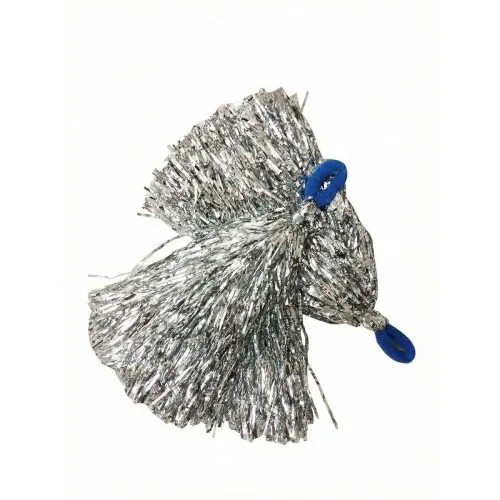 Image of BookMyCostume Silver Pom Poms Cheerleader Dance Kids & Adults Costume Accessory