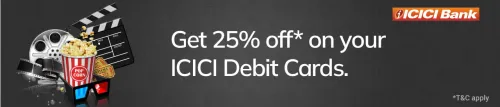 Image of BookMyShow: Get 25% discount with ICICI Bank Debit Card