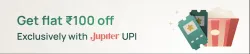 BookMyShow Offer : Flat ₹100 Off with Jupiter UPI