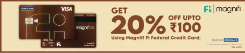 Image of BookMyShow Offer: Save 20% off up to ₹100 using magnifi Fi Federal Credit Card