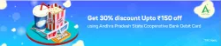 BookMyShow Offer : 30% off Upto ₹150 with Andhra Pradesh State Cooperative Bank Debit Card