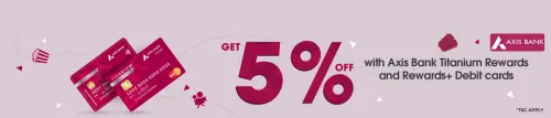 Image of BookMyShow Offer : Save 5% Off on Movie Tickets with Axis Titanium Rewards and Rewards+ Debit Card