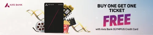 Image of BookMyShow Offer : BOGO Free using Axis Bank Olympus Credit Card