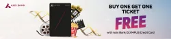 BookMyShow Offer : BOGO Free using Axis Bank Olympus Credit Card