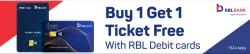 BookMyShow Offer : Buy 1 ticket and Get 1 Free upto ₹200 With RBL Bank Debit Card