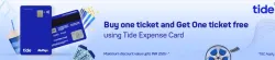 BookMyShow Offer : Buy 1 Get 1 Ticket Free using Tide Expense Card