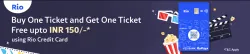BookMyShow Offer : BOGO Ticket Free upto ₹150 using RIO Credit Card