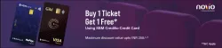 BookMyShow Offer : BOGO ticket free with SBM Credilio Credit Card