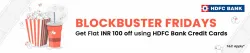 BookMyShow Offer : Flat ₹100 Off using HDFC Bank Credit Cards