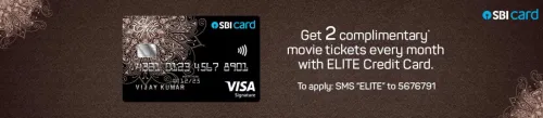 Image of BookMyShow Offer: Get 2 free movie tickets per month or ₹500 off with SBI Signature / Elite Credit Card