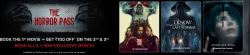 BookMyShow Offer : The Horror Pass (Book 1 Horror movie, get ₹100 off on 2nd & 3rd, win merch on booking all 3)