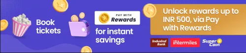 Image of BookMyShow Offer : Unlock Rewards upto ₹500 via Pay with Rewards