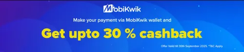 Image of BookMyShow Offer : Upto 30% Cashback on Movie Tickets payment via MobiKwik wallet
