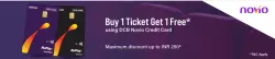 BookMyShow Offers: Buy one Get one Ticket with DCB novio Credit Card.
