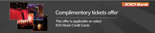Image of BookMyShow Offers: Get a free Complimentary Ticket with ICICI Bank Credit Card
