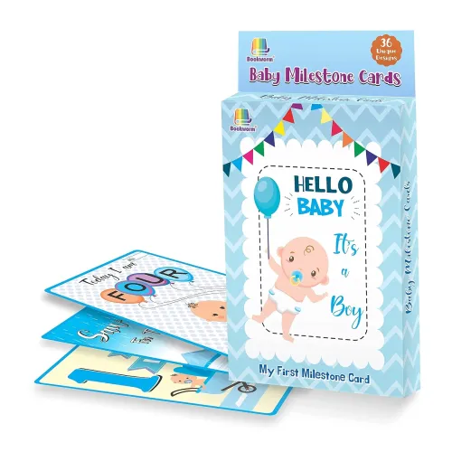 Image of Bookworm Baby Milestone Cards 