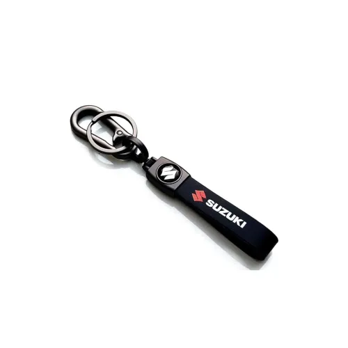 Image of BOOMTAGS Suzuki Leather Key Chain