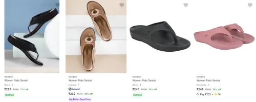 Image of Bootco Women's Flats upto 77% Discount