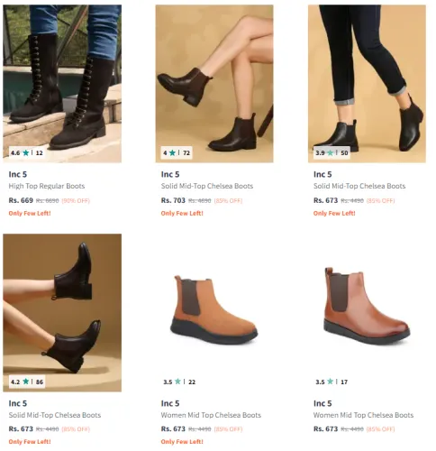 Image of Boots For Men & Women @ Up to 90% Discount