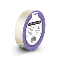 BOPP Transparent Tape | 65meter Length X 24mm Width | 42Micron High Strength Self-Adhesive Tape for Strong Hold | Perfec