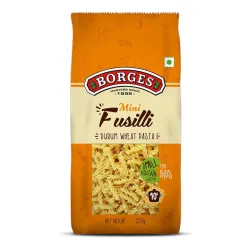 Borges Mini Fusilli Pasta – 350g, 100% Durum Wheat