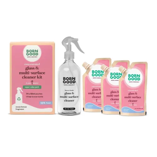 Image of Born Good Glass & Multi-Surface Cleaner Concentrate 1.5L Bottle Pack | 