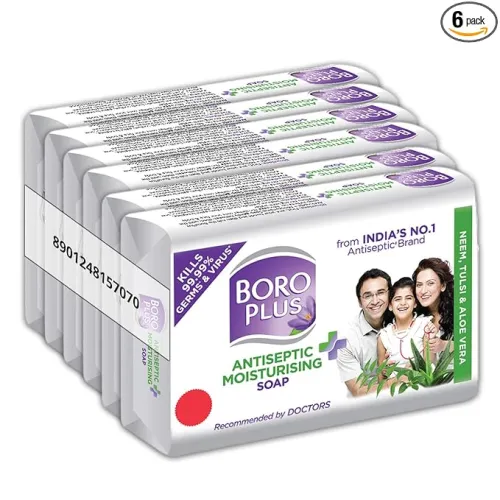 Image of Boroplus Antiseptic And Moisturising Bathing Soap With Aloe Vera, Neem And Tulsi 