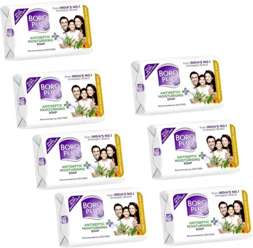 Image of BOROPLUS Antiseptic + Moisturing Soap with Neem (125g x 7)