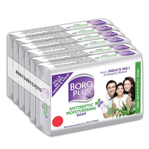Image of BoroPlus Antiseptic & Moisturizing Soap (Pack of 6 x 125g)