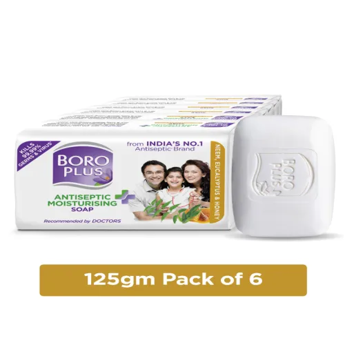 Image of Boroplus Antiseptic Soap Neem & Honey – 125g, Pack of 6
