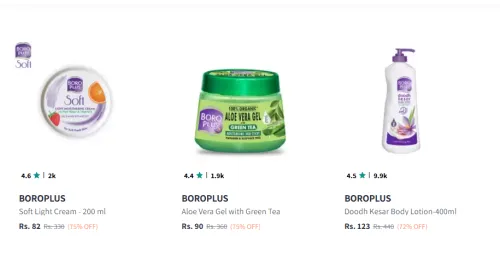 Image of Boroplus Beauty Products at Minimum 70% Discount