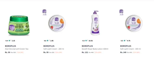 Image of Boroplus Beauty Products at minimum 70% Discount