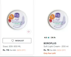 BoroPlus light cream at minimum 80% Discount 