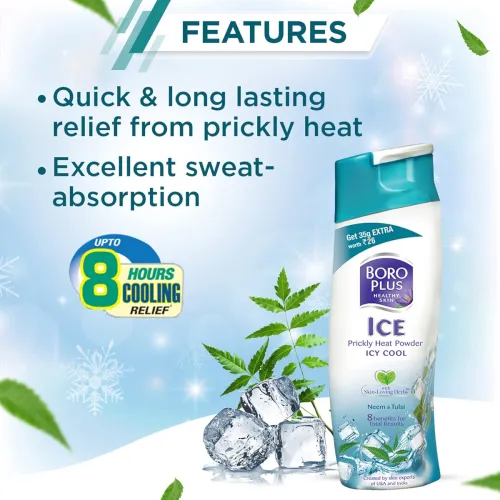 Image of Boroplus Prickly Heat Ice Cool Powder, 150g