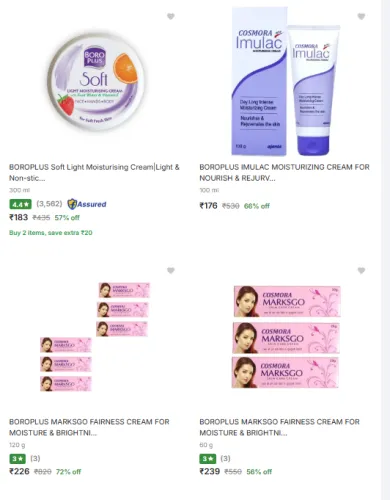 Image of Boroplus Products Starting at ₹163