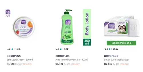 Image of Boroplus Products Upto 72% Discount 