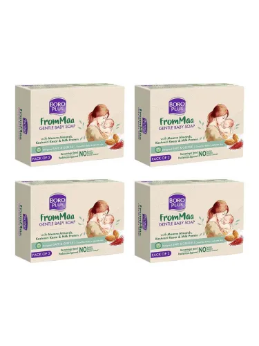 Image of BOROPLUS Set of 4 FromMaa Gentle Baby Bathing Soap