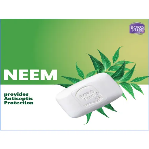 Image of BOROPLUS Set of 6 Antiseptic & Moisturising Soap with Neem Tulsi & Aloe Vera - 125 g Each