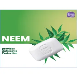 BOROPLUS Set of 6 Antiseptic & Moisturising Soap with Neem Tulsi & Aloe Vera - 125 g Each