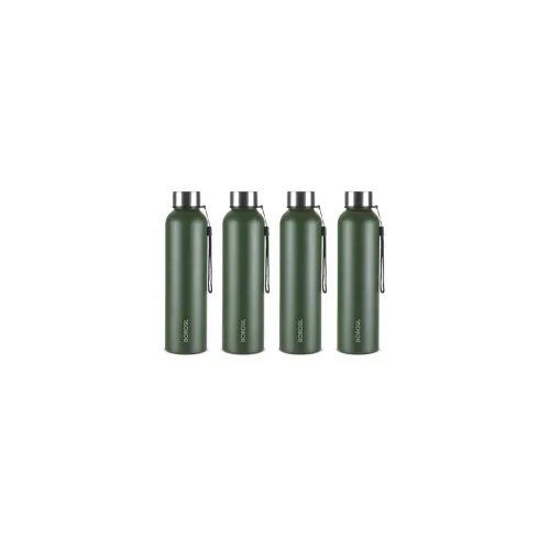 Image of Borosil 1L Steel Bottle 4Pcs