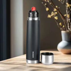 BOROSIL 1L Vacuum Insulated Steel Flask