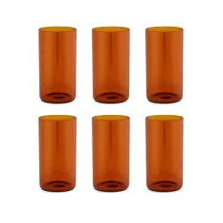 Borosil 350ml Set6 Transparent Glass 