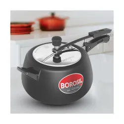 Borosil 6.5 L Pronto Hard Anodized Pressure Cooker