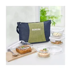 Borosil Ace Daisy Lunchbox Container Set 