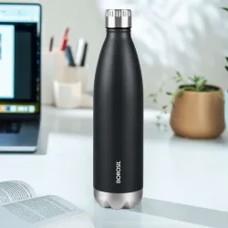 BOROSIL Bolt Double Wall Vacuum Insulated Steel Bottle (500 ml