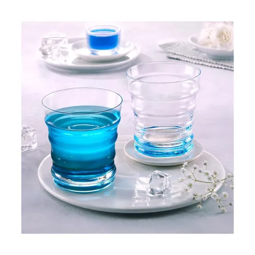 Image of Borosil Color Bottom Drinking Glass 250ml (SO2)