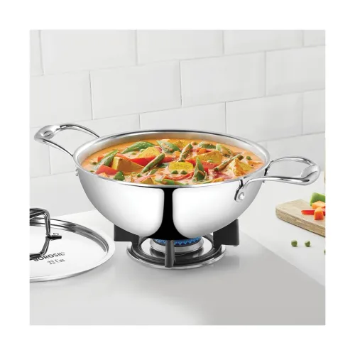 Image of Borosil Cookfresh 2.5L Deep Kadhai