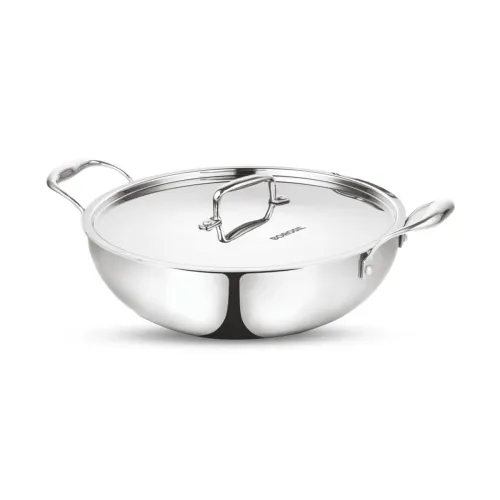 Image of Borosil Cookfresh Tri-Ply Kadhai 2.7L
